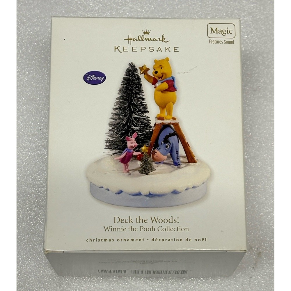HALLMARK KEEPSAKE MUSICAL ORNAMENT - DISNEY POOH DECK‎ THE WOODS!